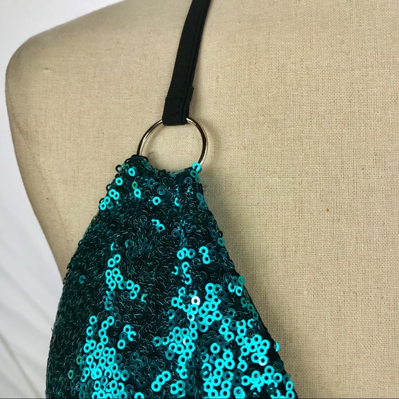 Swim Sexy Blue Sequin Bikini Swimsuit Poshmark